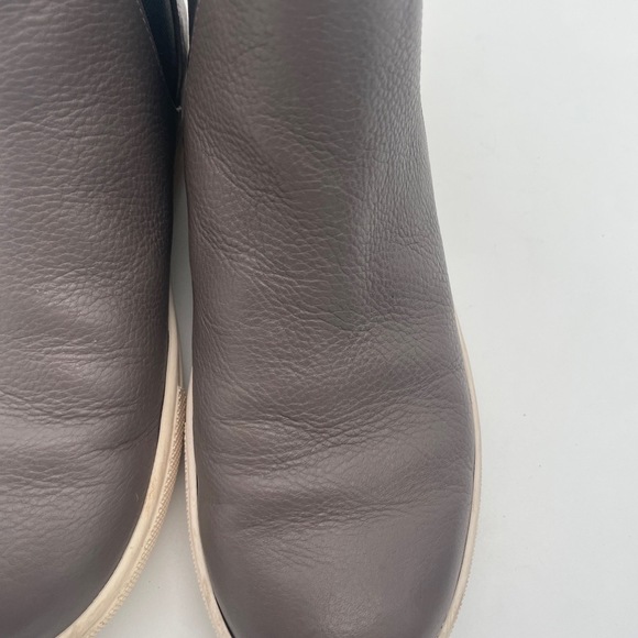 J/slide Gray Slip On Bootie boot Supple Leather Elastic Panel Womens Shoes 6 - Picture 12 of 12